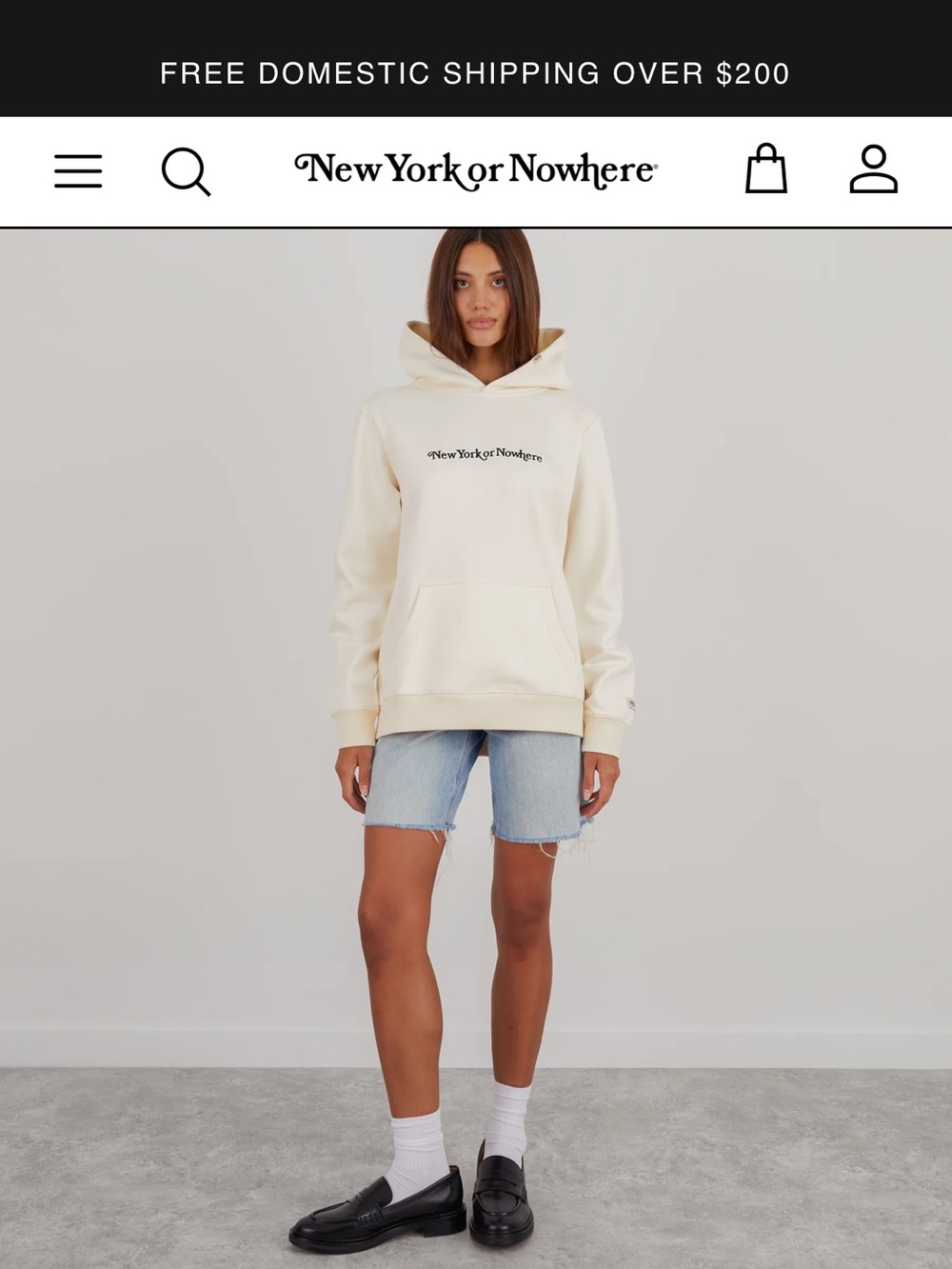 New York Or Nowhere Hooded Sweatshirt